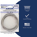 Remembrance Memory Wire, Round, Bracelet, Bright, 1 oz / 28.35 g, approx. 75 coils/pack