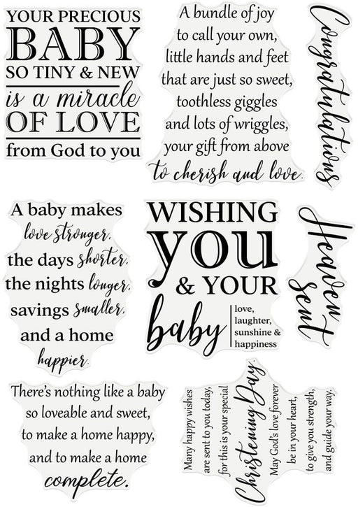 Crafter's Companion - Clear Acrylic Stamps - Precious Baby