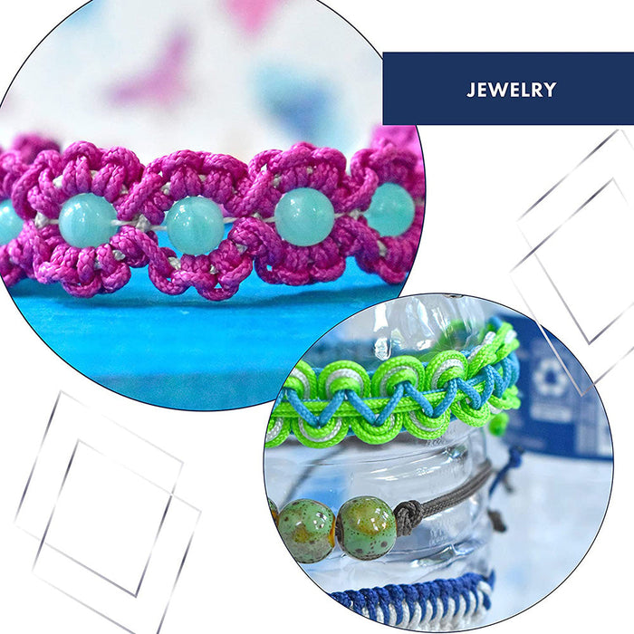 RePEaT, 100% Recycled PET Braided Cord, 8 Strand, 1.0 mm / .039 in, 100 lb / 45.3 kg, Break Strength, Black, 16.4 ft / 5 m