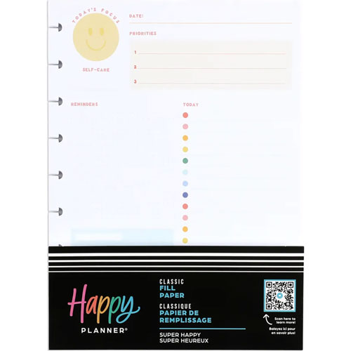 Me & My Big Ideas - Happy Planner Classic Fill Paper-Super Happy