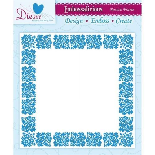 Crafter's Companion - 15cm x 15cm Embossing Folders - Rococo Frame