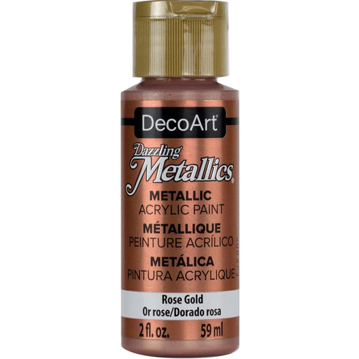 DecoArt - Dazzling Metallics - Acrylic Paint - 2oz - Rose Gold