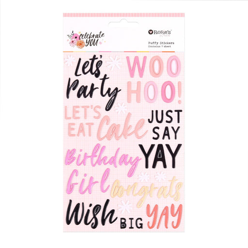 Rosie's Studio - Puffy Stickers - Celebrate You