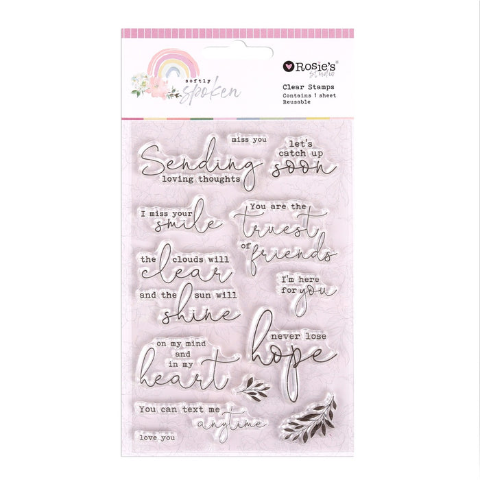 Rosie's Studio - Clear Stamps - Softly Spoken