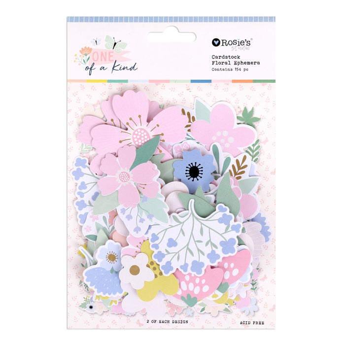 Rosie's Studio - Cardstock Diecuts - One of a Kind Flowers