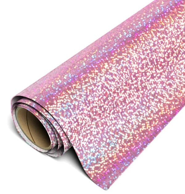 Grafitack Holographic Champagne Rose Metal Flake Self Adhesive Vinyl 30cm X 1.2m