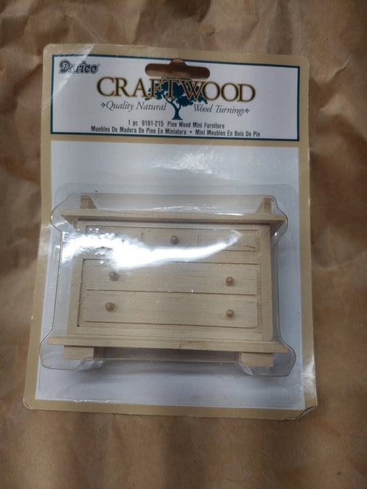 Darice Craftwood Doll House Bureau / Side Board -  NIB