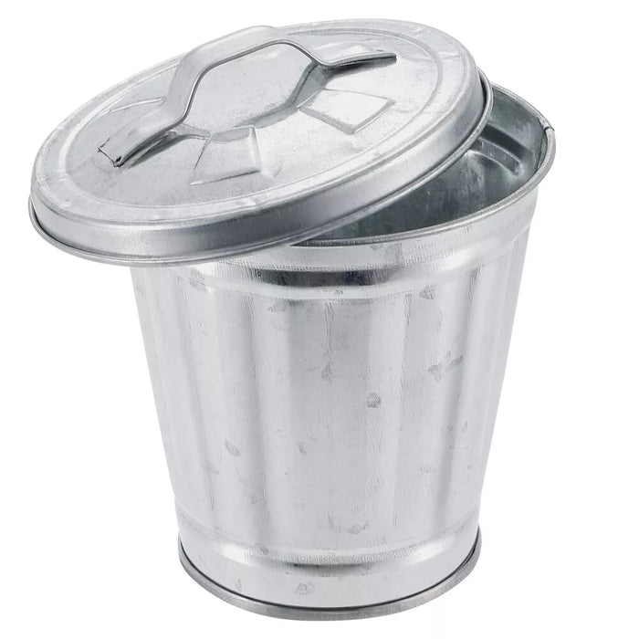 Town Square Miniatures - Gray metal garbage can