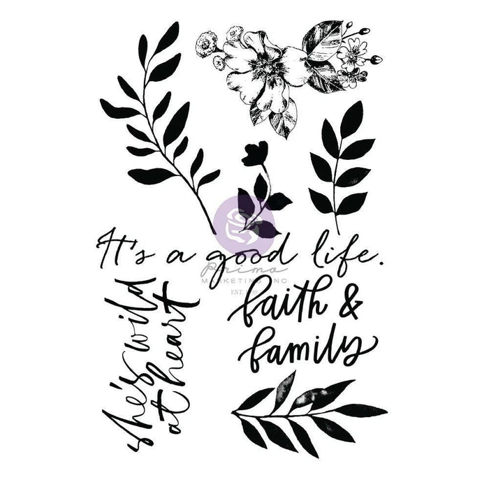 Prima Watercolor Floral Clear STAMPS