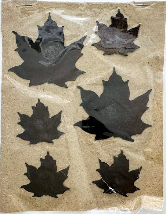 Rustic Metal Maple Leaf Shapes, 6 Piece Set