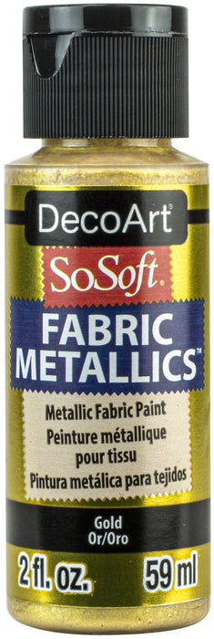 DecoArt - So Soft Fabric Metallics Gold