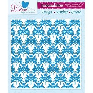Crafter's Companion - 8"x8" Embossalicious Folder - Regency Damask(only A4 & bigger Machines)