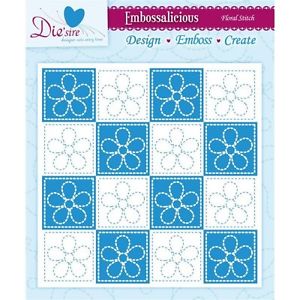 Crafter's Companion - 8"x8" Embossalicious Folder - Floral Stitch(only A4 & bigger machines)