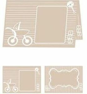 Craftwell - eBosser - Embossing Folders - A4 SIZE - Baby Blocks