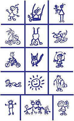 Armour Products - Rub 'n' Etching Designer Stencil - Kids Children Child Drawings