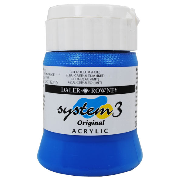 Daler-Rowney - Original System 3 Acrylic - 250ml - Coeruleum Hue