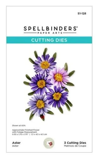 Spellbinders - Aster Etched Dies from The Birds & Bees Garden Collection by Susan Tierney-Cockburn