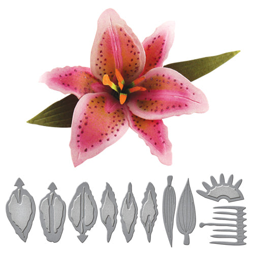 Spellbinders - Shapeabilities - Create-a-flower - Stargazer Lily