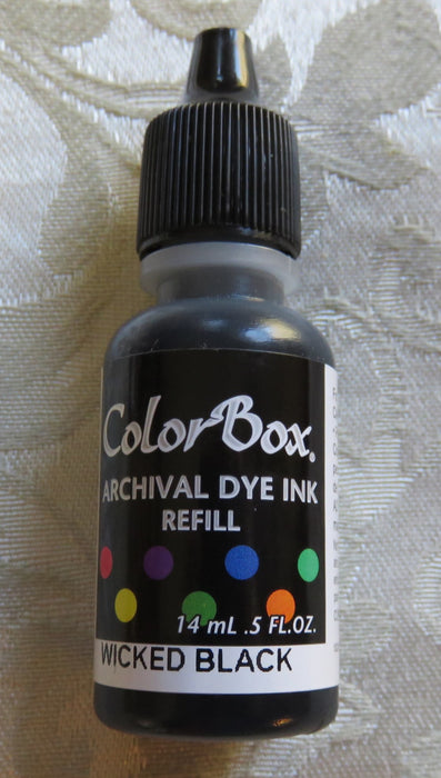 Clearsnap - Colorbox - Archival Dye Refill - Wicked Black