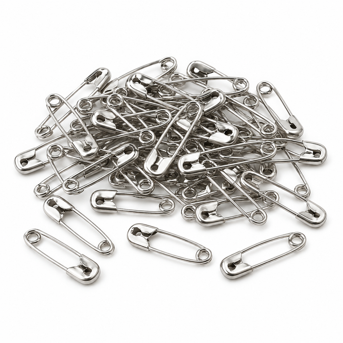 Doodles - Mini Safety Pins - 25mm - Silver - 20pk
