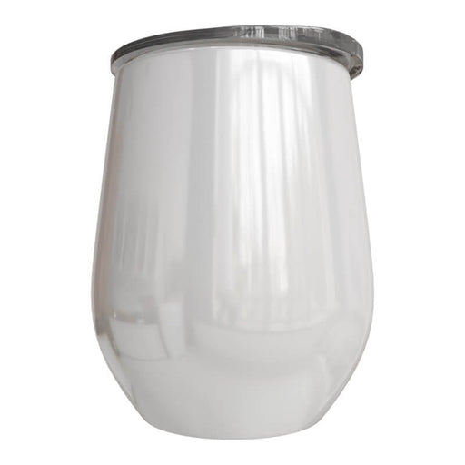 Mug 12oz white stainless steel wine tumbler