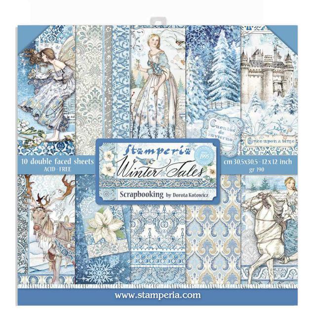 Stamperia - DS-Paper Pack 12"x12" 10/Pkg - Winter Tales