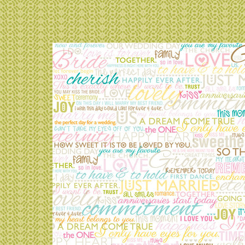 Bella Blvd - 12" x 12" DS-Paper - Love and Marriage - Vows