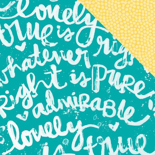 Illustrated Faith - 12" x 12" Cardstock - Whatever Is Lovely - Praiseworthy