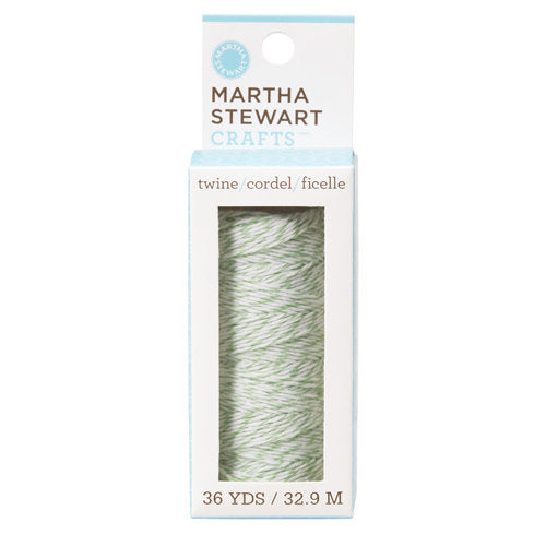 Martha Stewart Crafts - Green & White - Twine