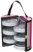 Creative Options - Six Tray Bead & Embellishment Tower - Black, Magenta and Silver