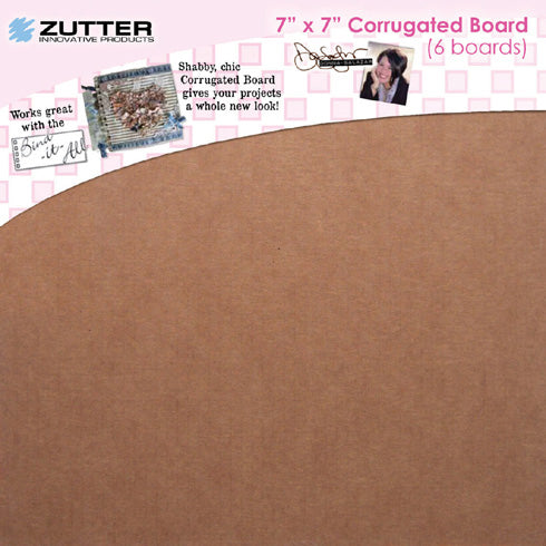 Zutter - Corrugated Board - 7 x 7 Inches - 6Pk