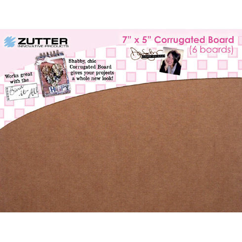 Zutter - Corrugated Board - 7 x 5 Inches - 6Pk