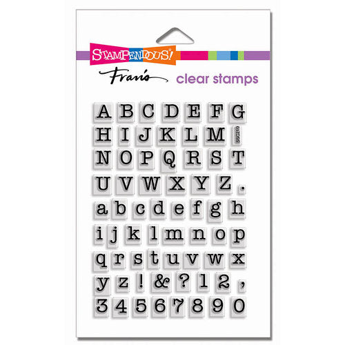 Stampendous - Perfectly Clear Stamps - Small Typewriter Alphabet