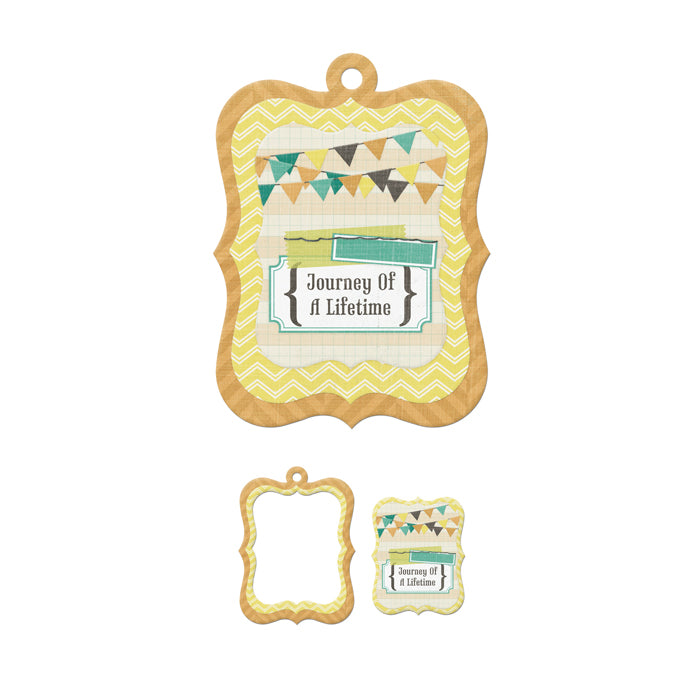 We R Memory Keepers - Embossed Tags - Mini Frames - Journey