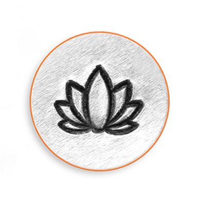 Lotus Flower Signature Design Stamp, 6mm