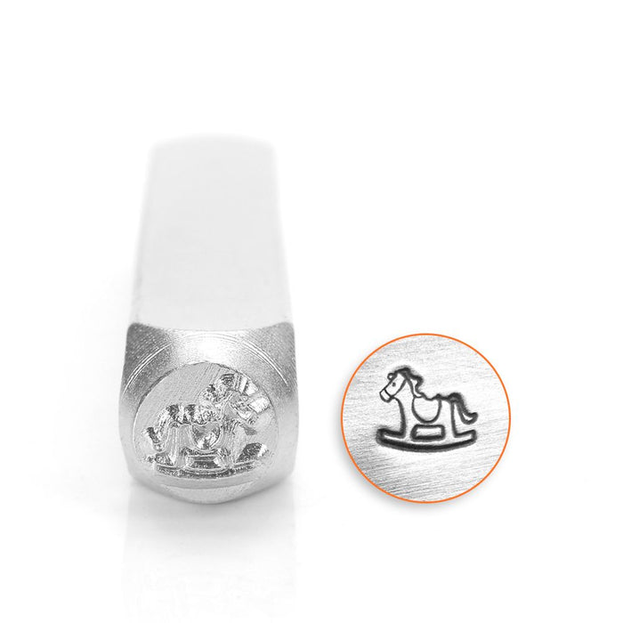Rocking Horse Design Stamp, 6mm