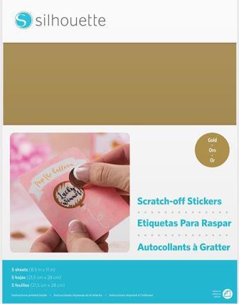 Silhouette America - Scratch - Off - Sticker Sheets - Gold