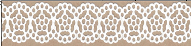 Oricraft - Decorative Lace Tape - Self-Adhesive - Secret