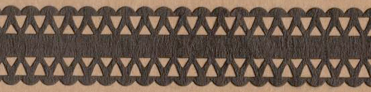 Oricraft - Decorative Lace Tape - Self-Adhesive - Lace Trim (Black)