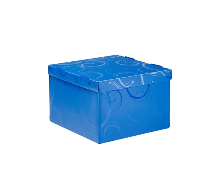 Creative Swirl Storage Box Blue - Medium