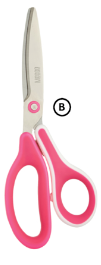Creative Long Length Scissors - Pink (Right Handed)