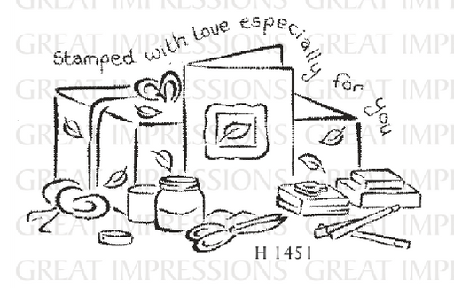 Great Impressions - Wood Mounted Stamp - Gift and Card