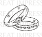 Great Impressions - Wood Mounted Stamp - Rings