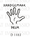 Great Impressions - Wood Mounted Stamp - Handgemaak Duer