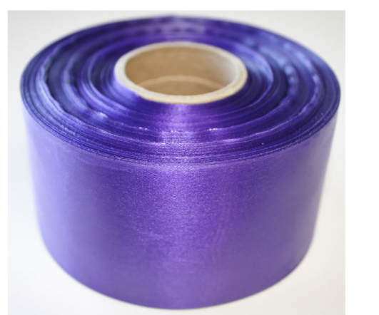 Doodles Cafe - Satin Ribbon - Purple - 50 mm