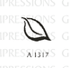 Great Impressions - Wood Mounted Stamp - Drawn Leaf