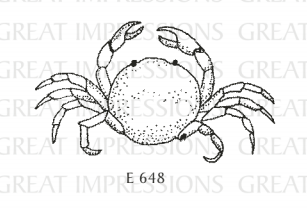 Great Impressions - Wood Mounted Stamp - Crab