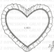 Great Impressions - Wood Mounted Stamp - Heart w/frill