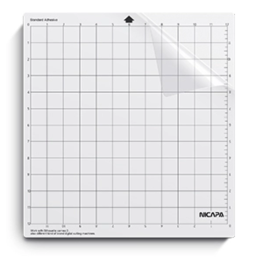 Nicapa - Cutting Mat for Silhouette Cameo, Standard-Grip - 12" x 12" (1pc)