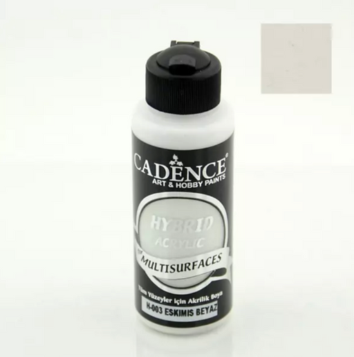 Cadence - Hybrid Acrylic Paint - Multi Surfaces & Leather - Ancient White - 70ml